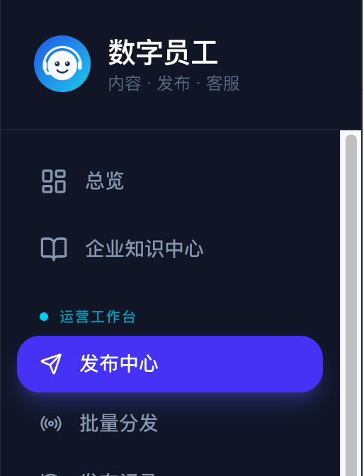 发布中心入口